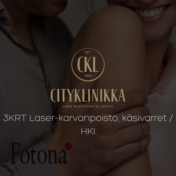 3x Laser hair removal, arms / HKI